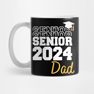 Proud Senior Dad 2024 Graduate Seniors 2024 Mug